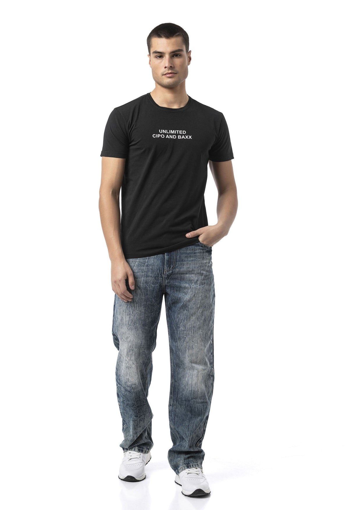 Erkek Baggy Fit Rahat Kesim Streetwear Tarz Pantolon CD903