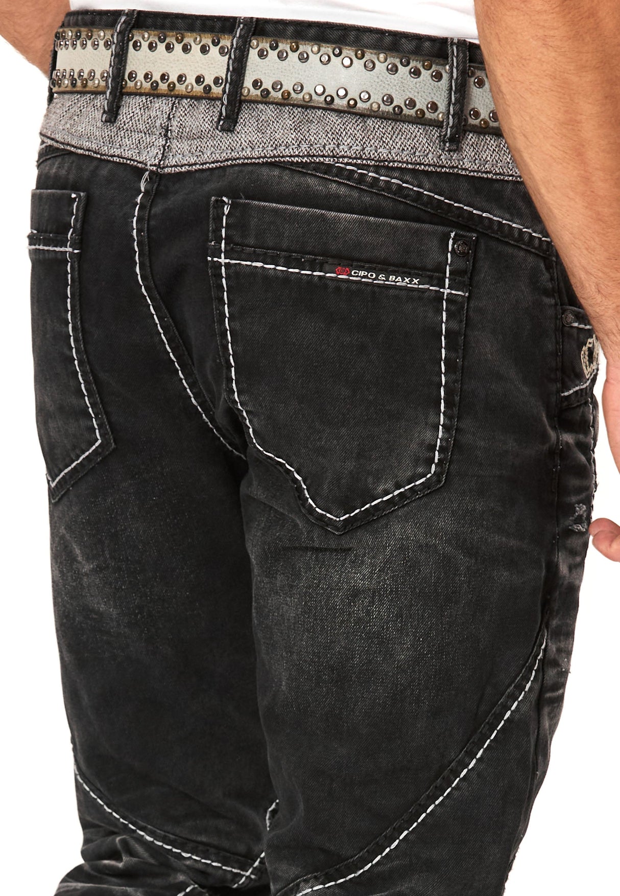 Erkek Biker Detaylı Çok Cepli Regular Fit Pantolon CD917