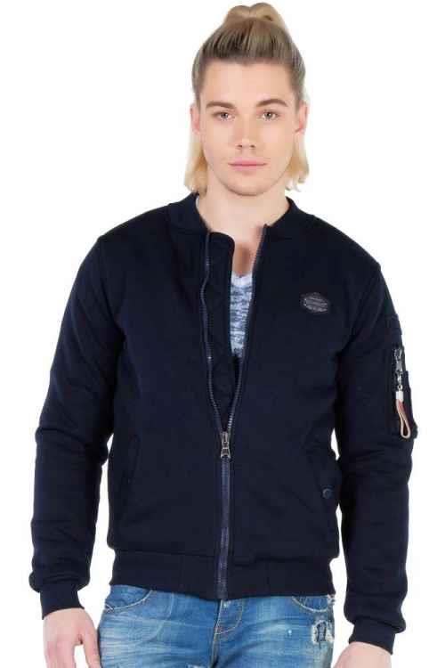 CJ151 Kolej Yaka Fermuarlı Kısa Erkek Mont