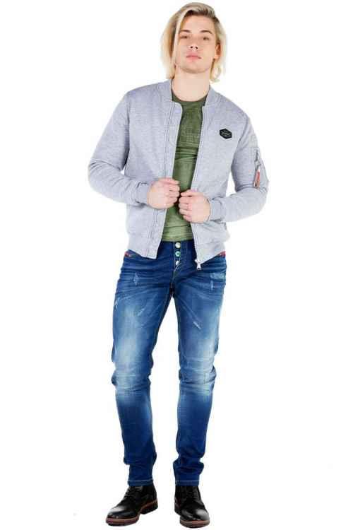 CJ151 Kolej Yaka Fermuarlı Kısa Erkek Mont