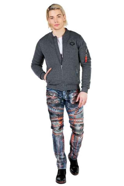 CJ151 Kolej Yaka Fermuarlı Kısa Erkek Mont