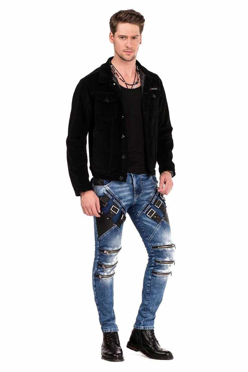 CJ226 Düğmeli Kadife Erkek Ceket Mont