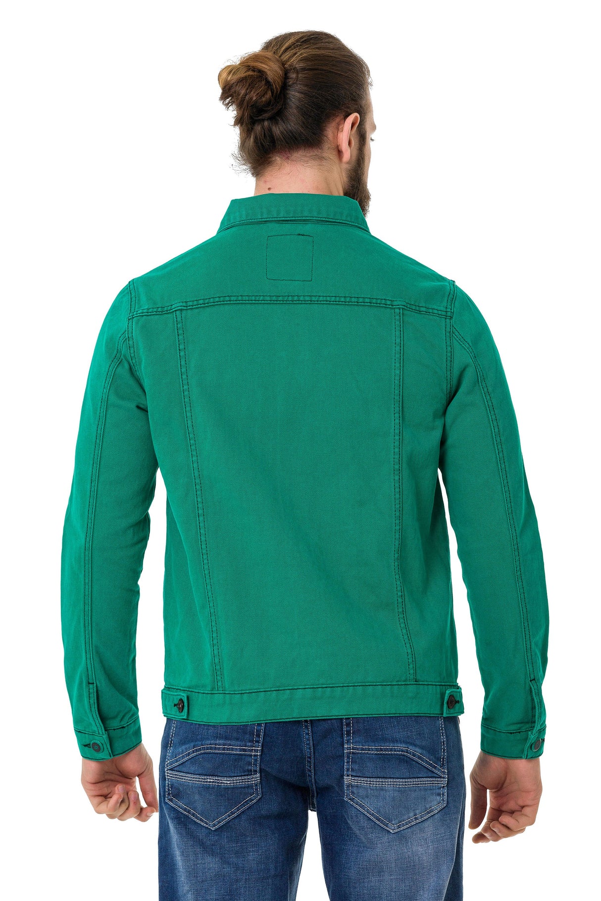 CJ289 Matte Pastel-Tone Men's Denim Jacket