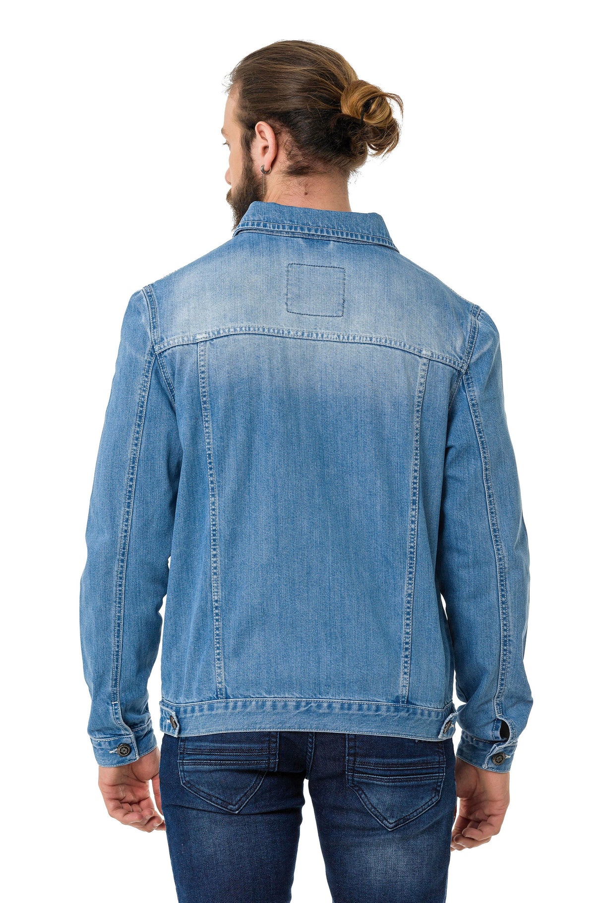CJ289 Matte Pastel-Tone Men's Denim Jacket