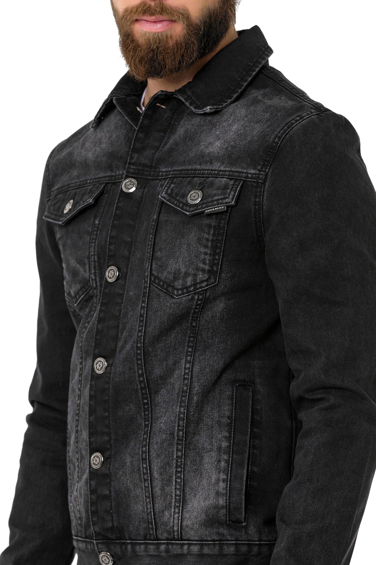 CJ289 Matte Pastel-Tone Men's Denim Jacket