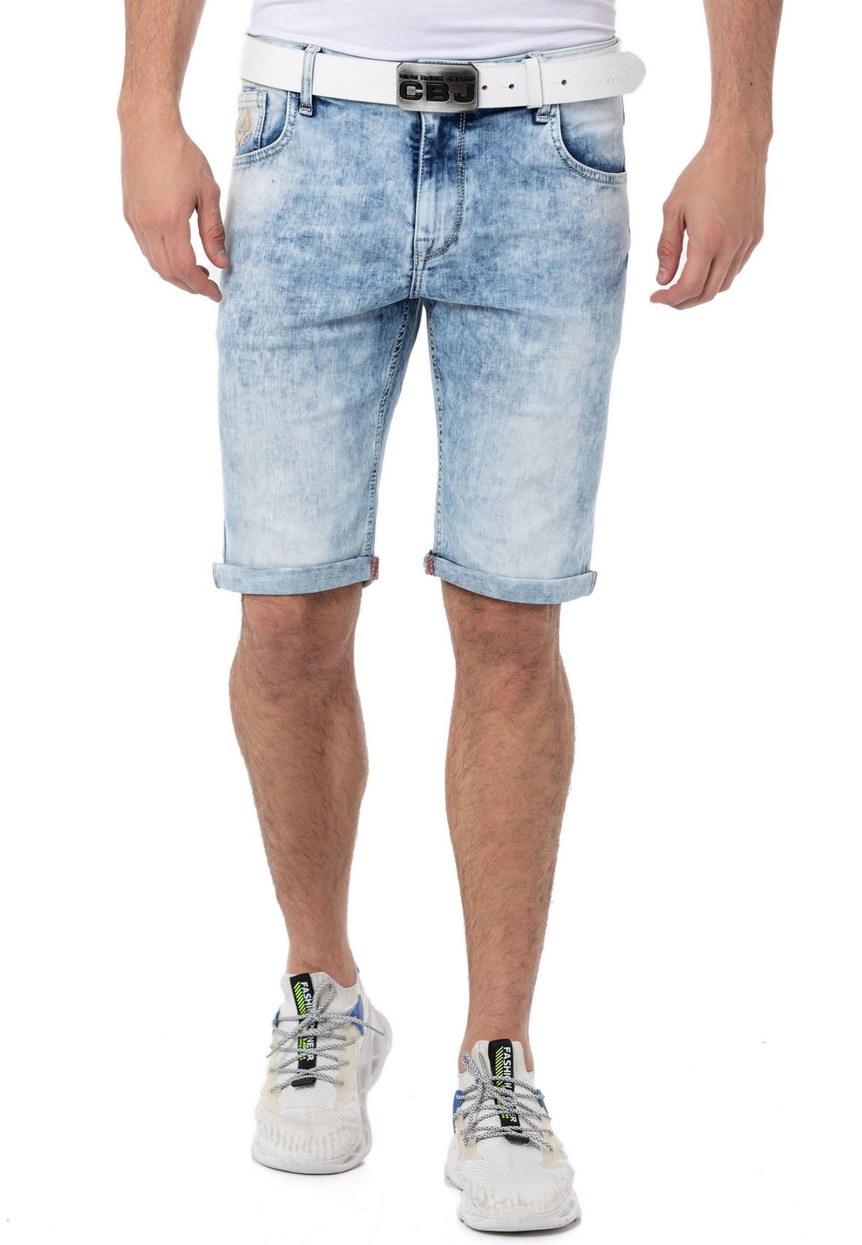 CK266 Normal Bel Slim Fit Erkek Kot Şort