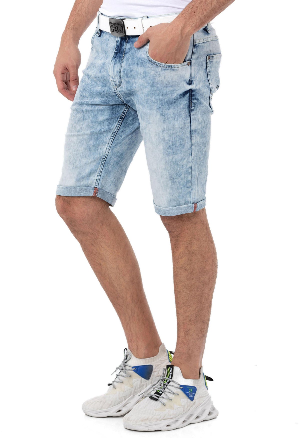 CK266 Normal Bel Slim Fit Erkek Kot Şort