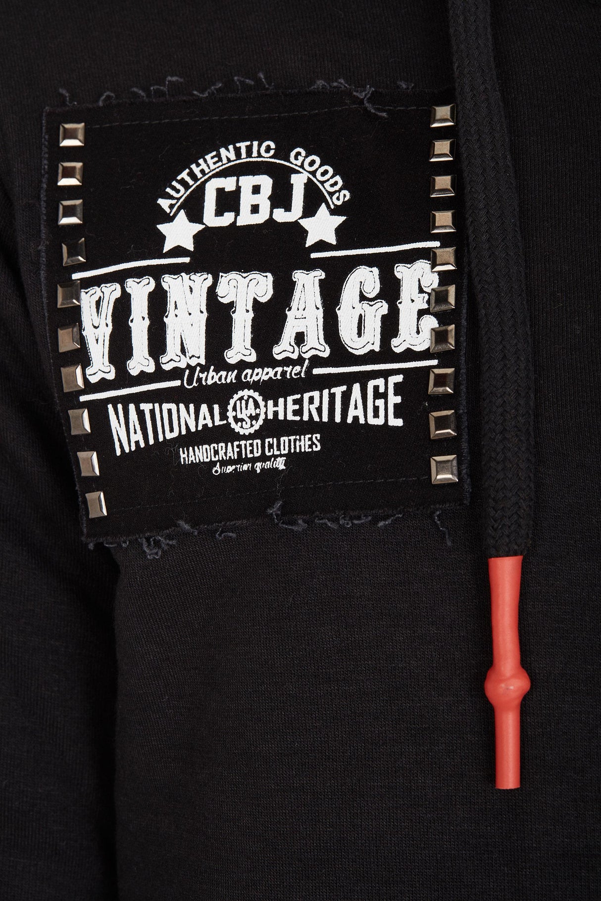 CL240 Aplikeli Kapşonlu Uzun Erkek Sweatshirt