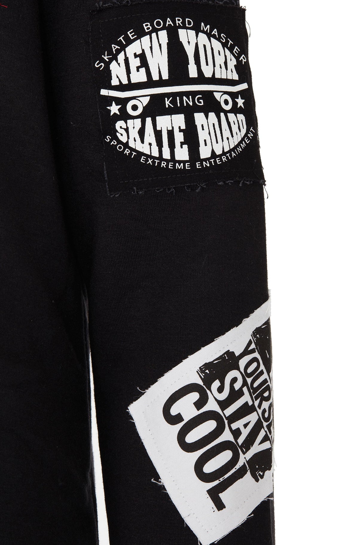 CL240 Aplikeli Kapşonlu Uzun Erkek Sweatshirt