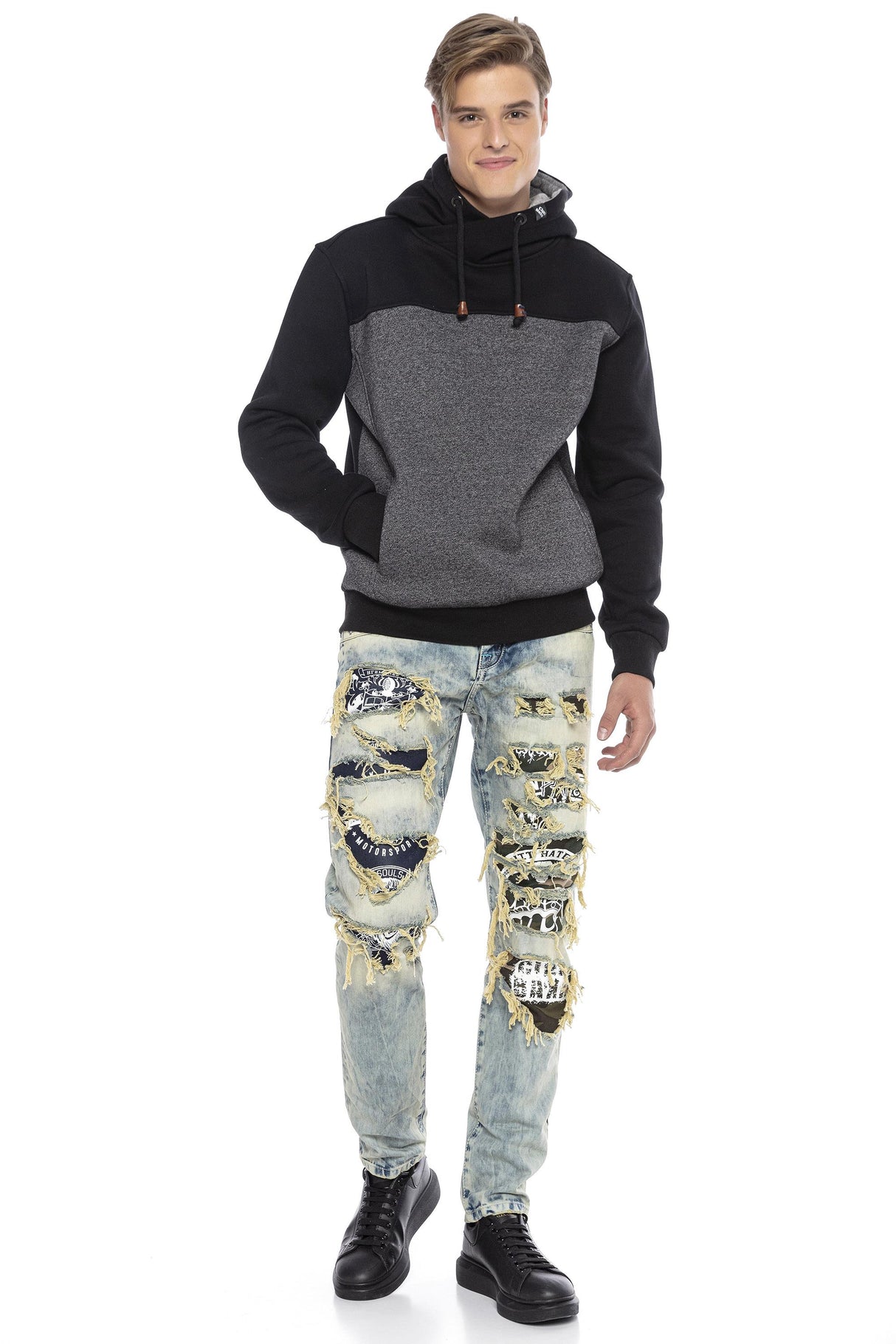 CL430 Erkek Kapüşonlu Kışlık Sweatshirt