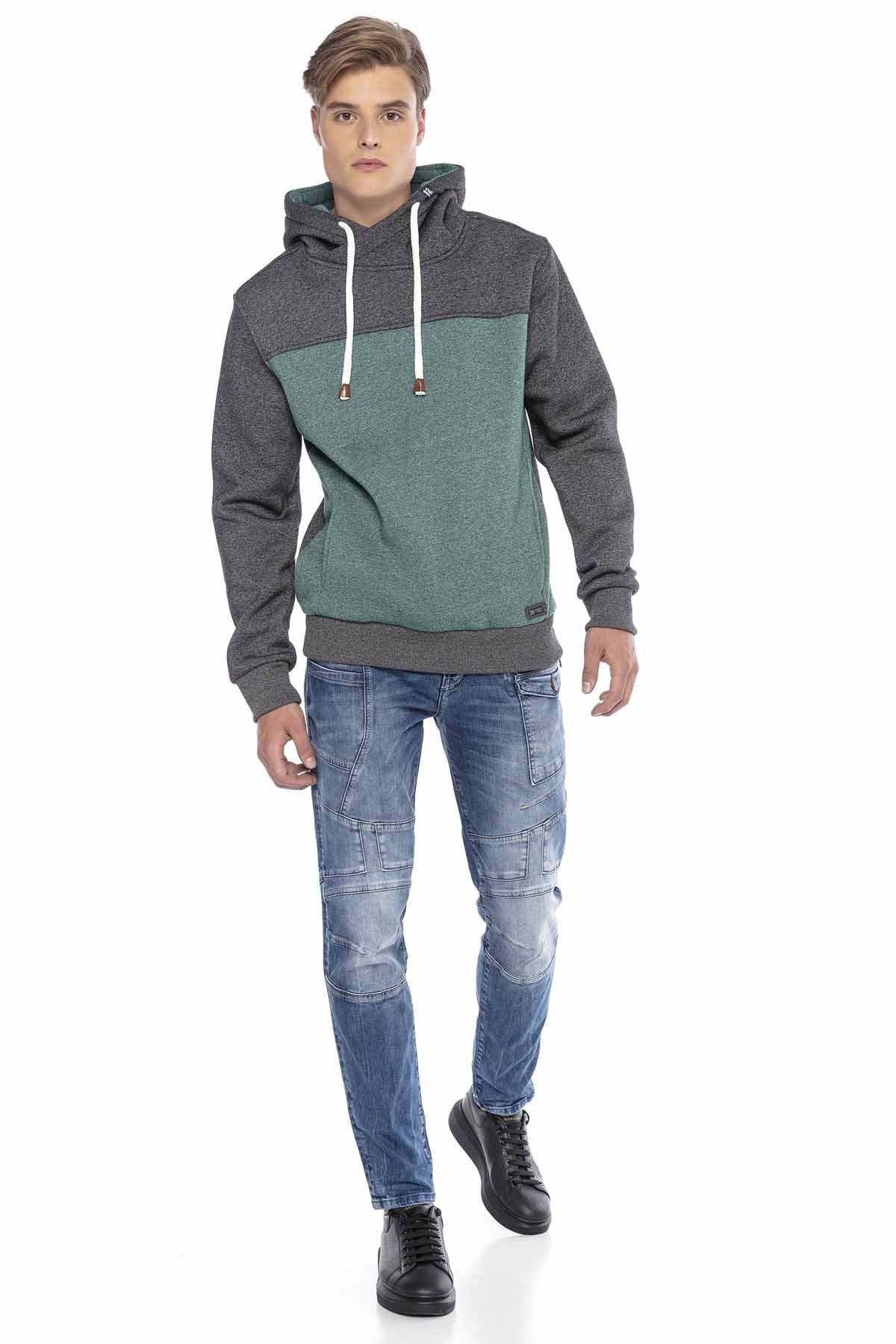 CL430 Erkek Kapüşonlu Kışlık Sweatshirt