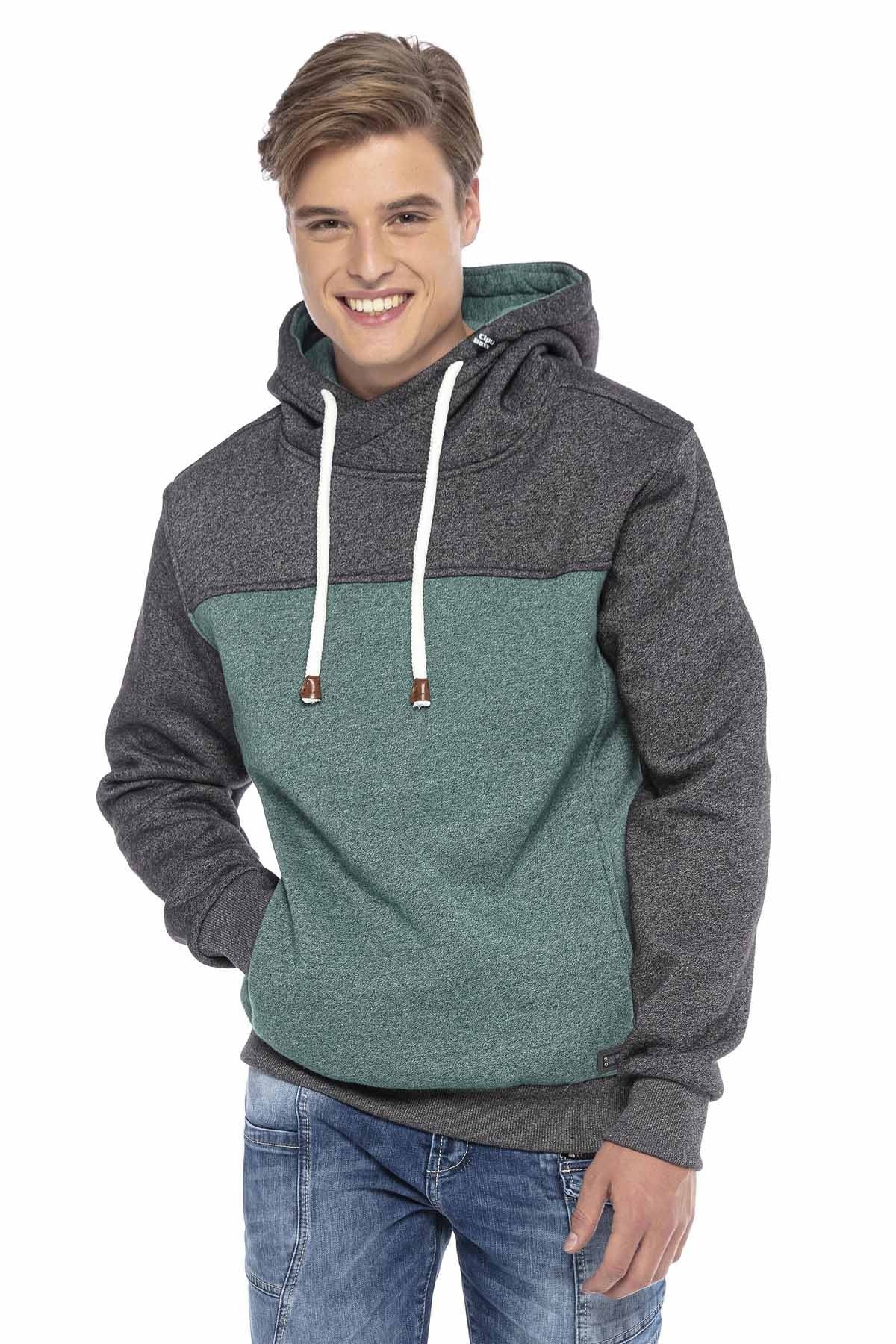 CL430 Erkek Kapüşonlu Kışlık Sweatshirt