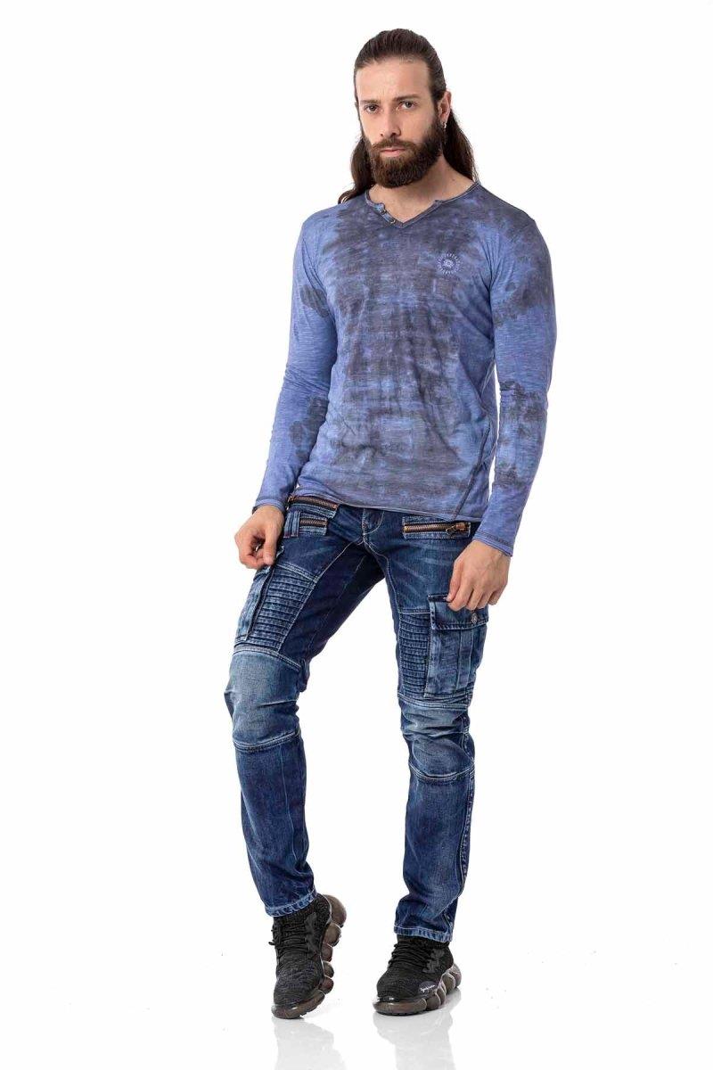 CL517 V Yaka Vintage Sweatshirt