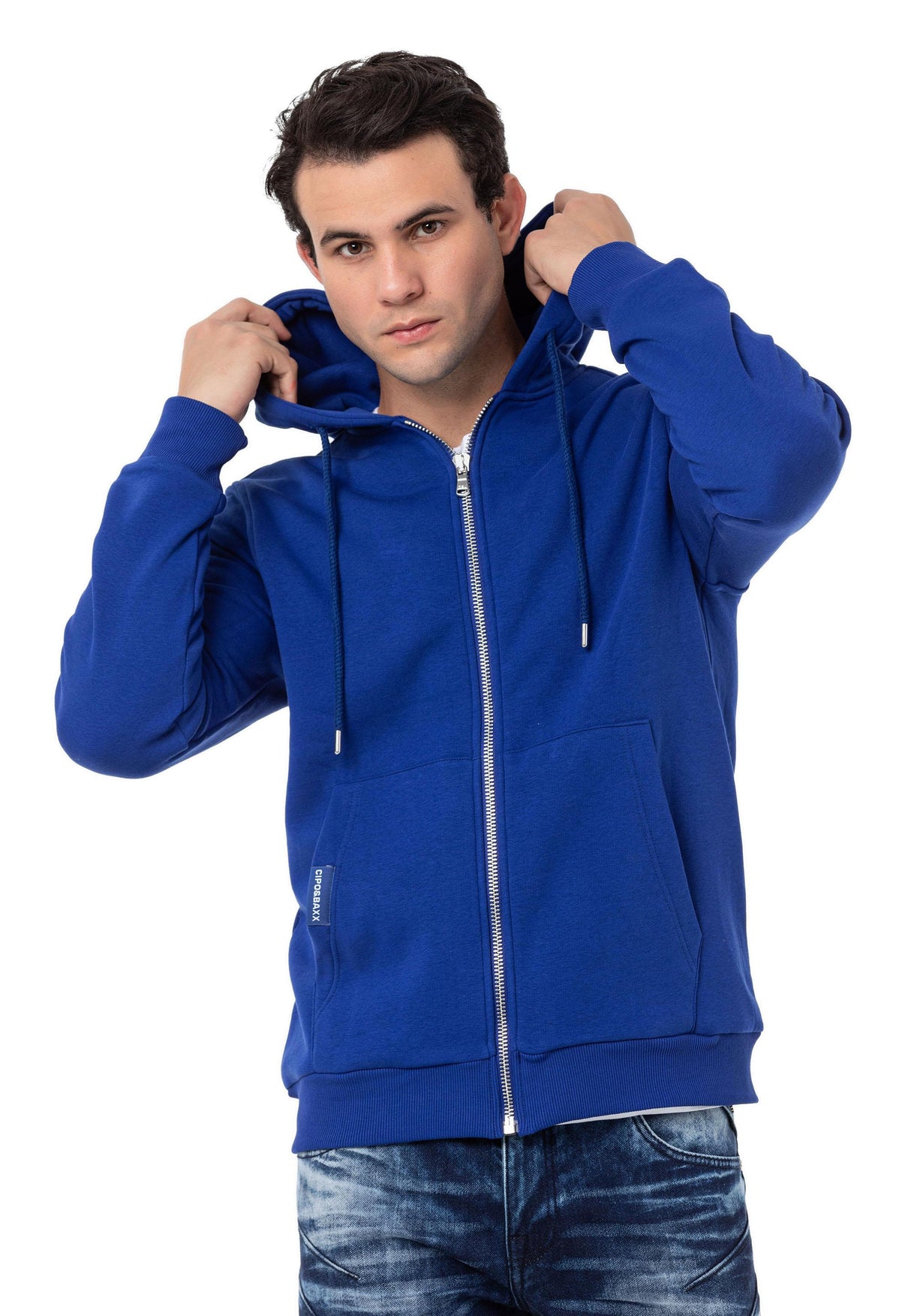 CL556 Erkek Basic Zip Sweatshirt