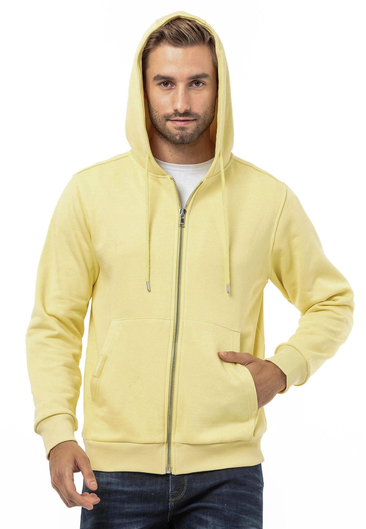 CL556 Erkek Basic Zip Sweatshirt