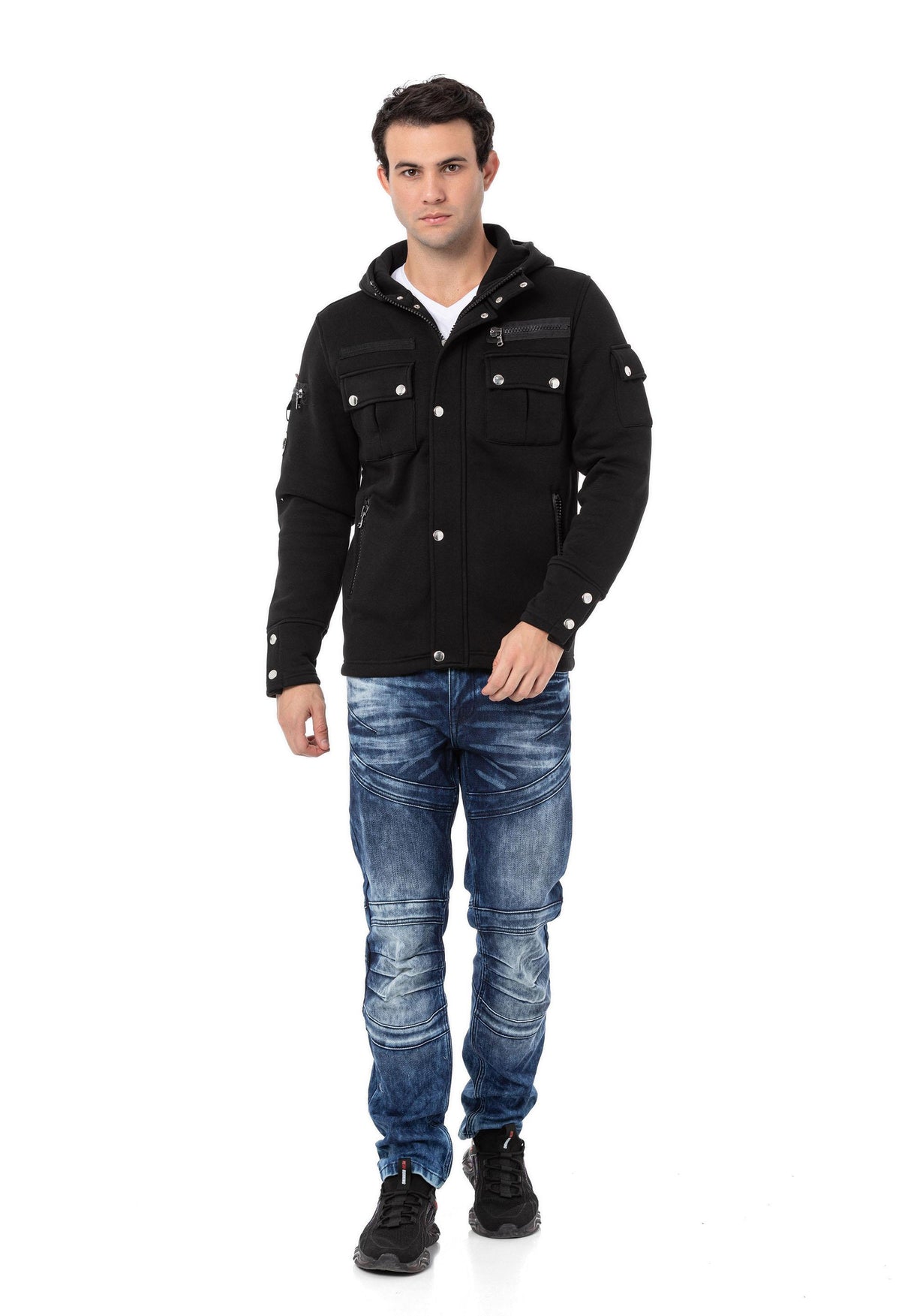 CL560 Siyah Erkek Sweatshirt