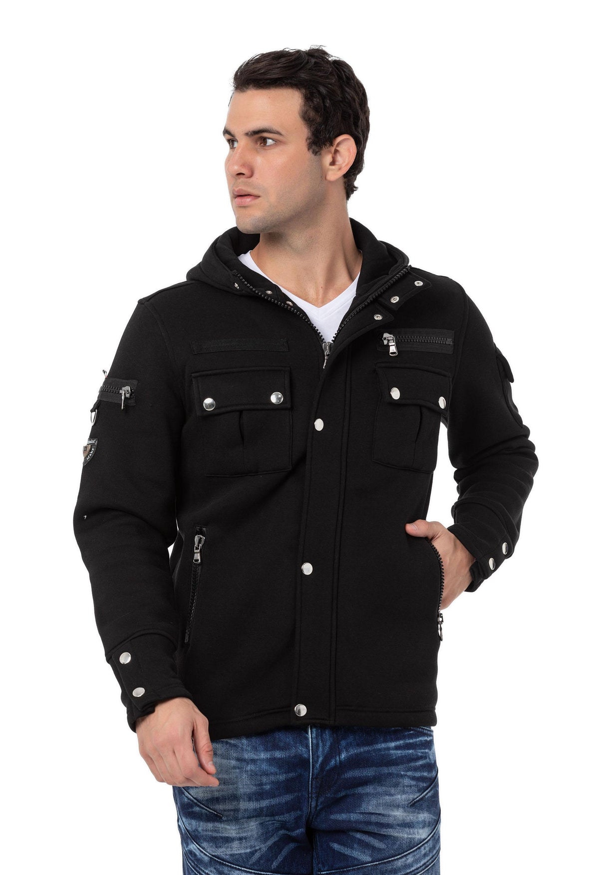 CL560 Siyah Erkek Sweatshirt