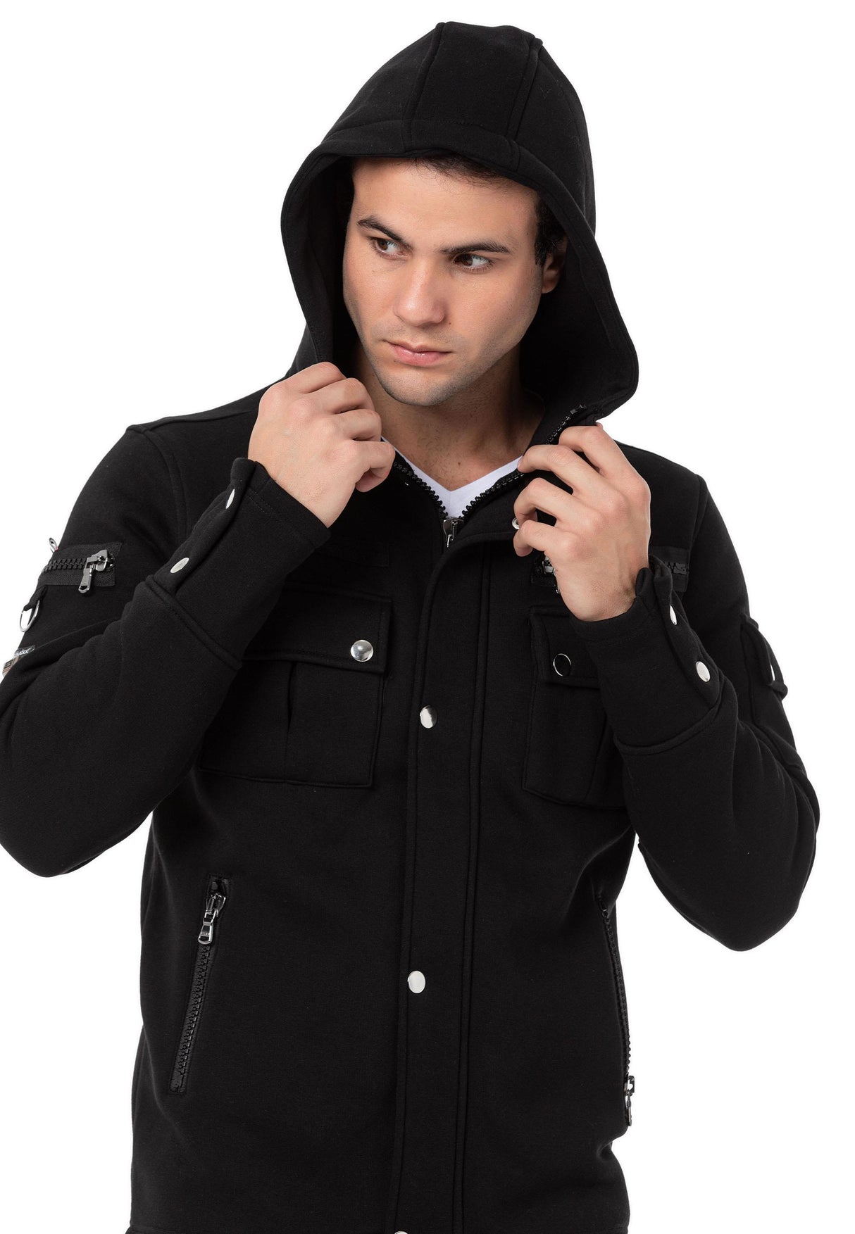 CL560 Siyah Erkek Sweatshirt