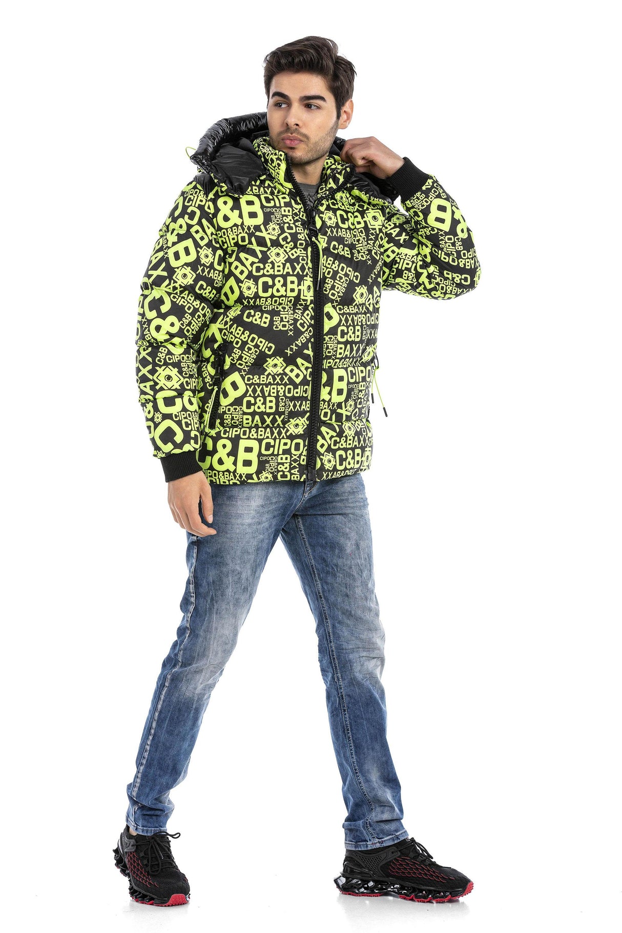 CM193 CIPO & BAXX Baskılı Şişme Mont