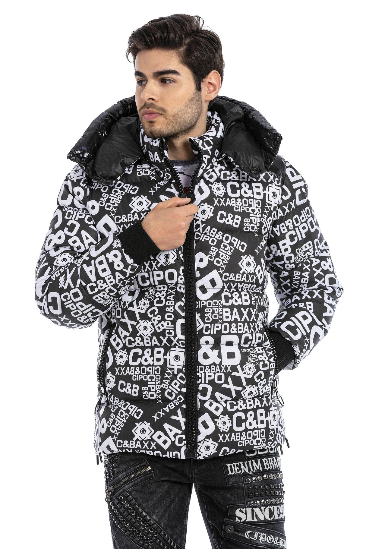 CM193 CIPO & BAXX Baskılı Şişme Mont