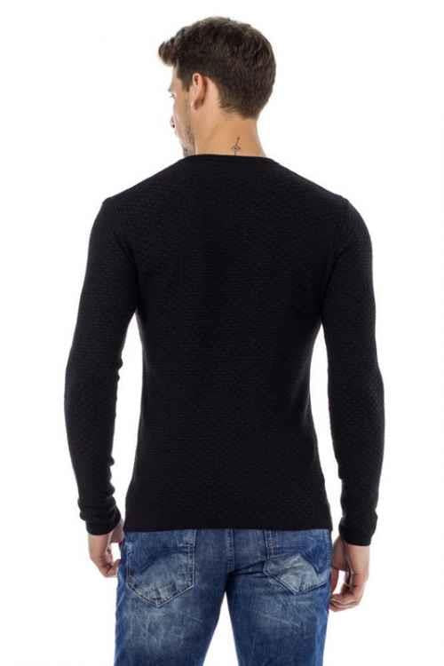 CP169 V Yaka Slim Fit Basic Erkek Triko Kazak