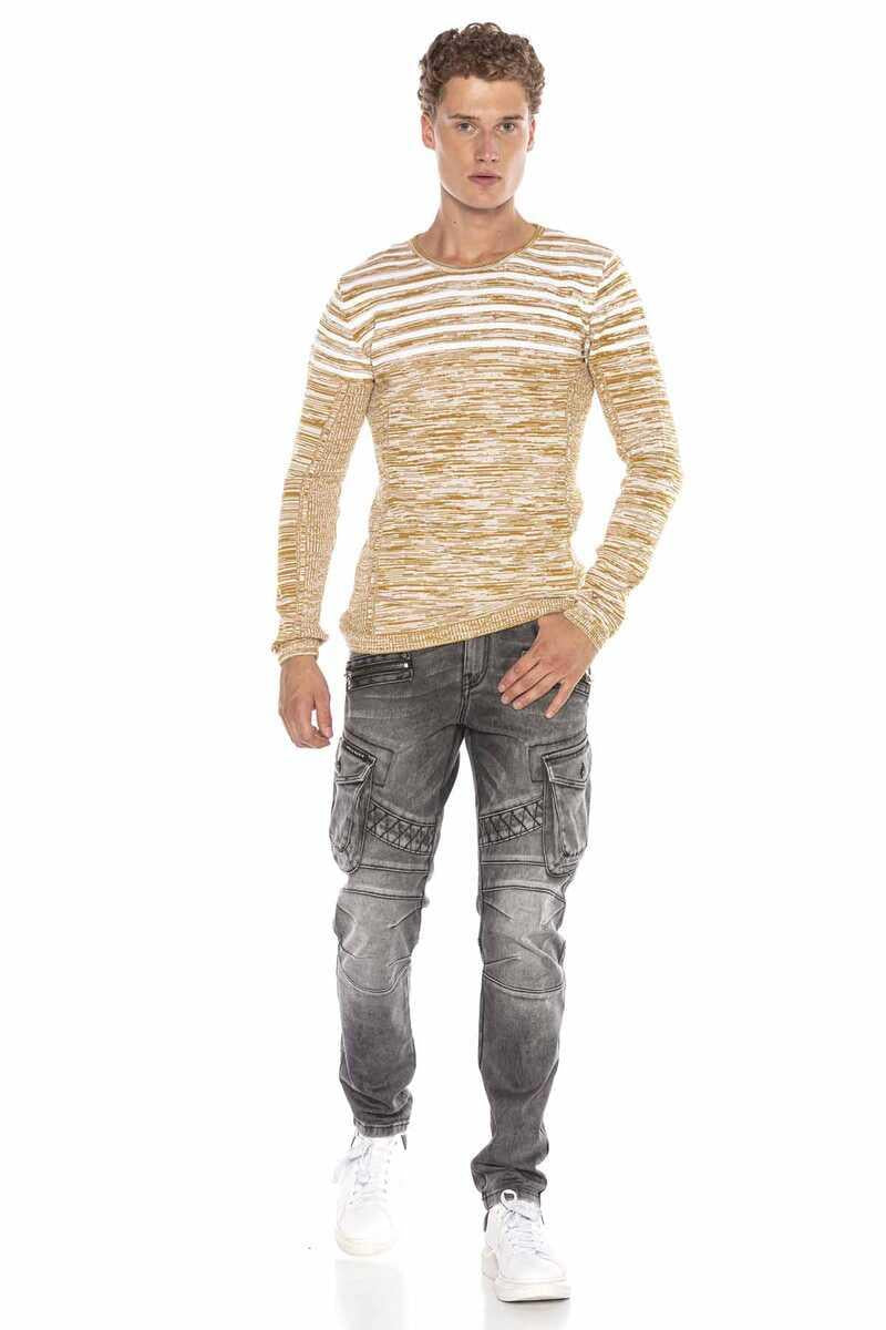 CP223 Bisiklet Yaka Slim Fit Erkek Kazak