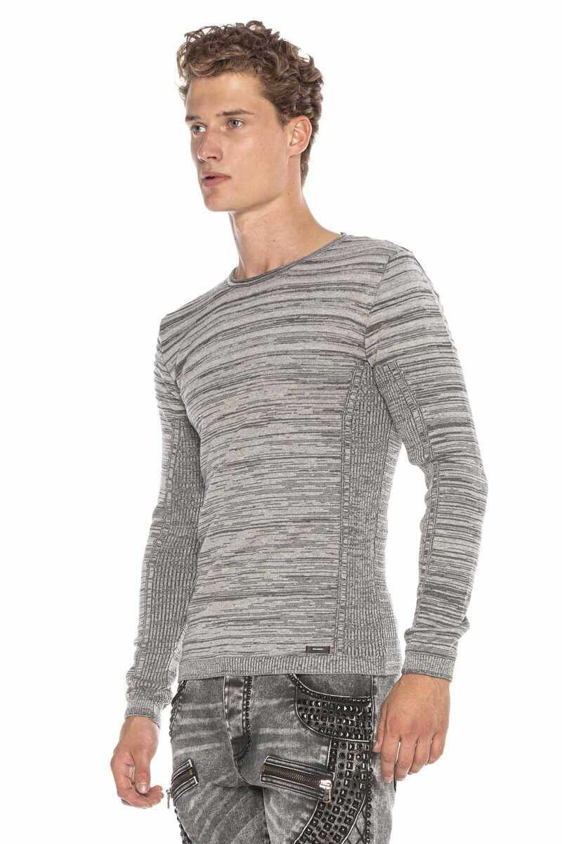 CP223 Bisiklet Yaka Slim Fit Erkek Kazak