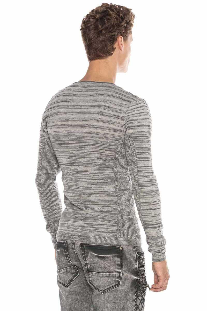 CP223 Bisiklet Yaka Slim Fit Erkek Kazak