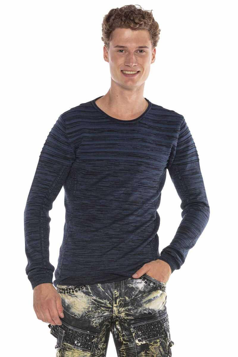 CP223 Bisiklet Yaka Slim Fit Erkek Kazak