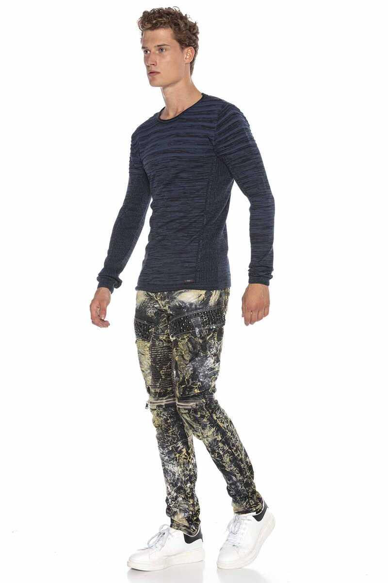 CP223 Bisiklet Yaka Slim Fit Erkek Kazak