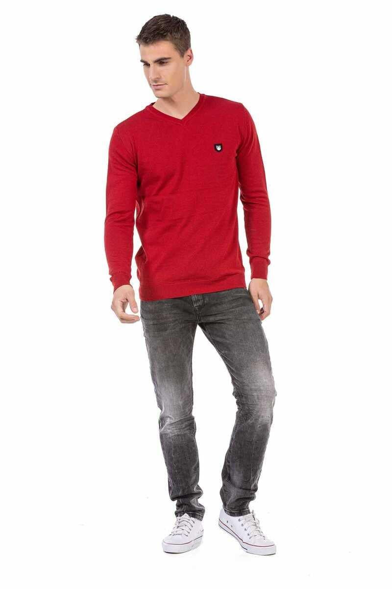 CP242 V Yaka Erkek Kazak