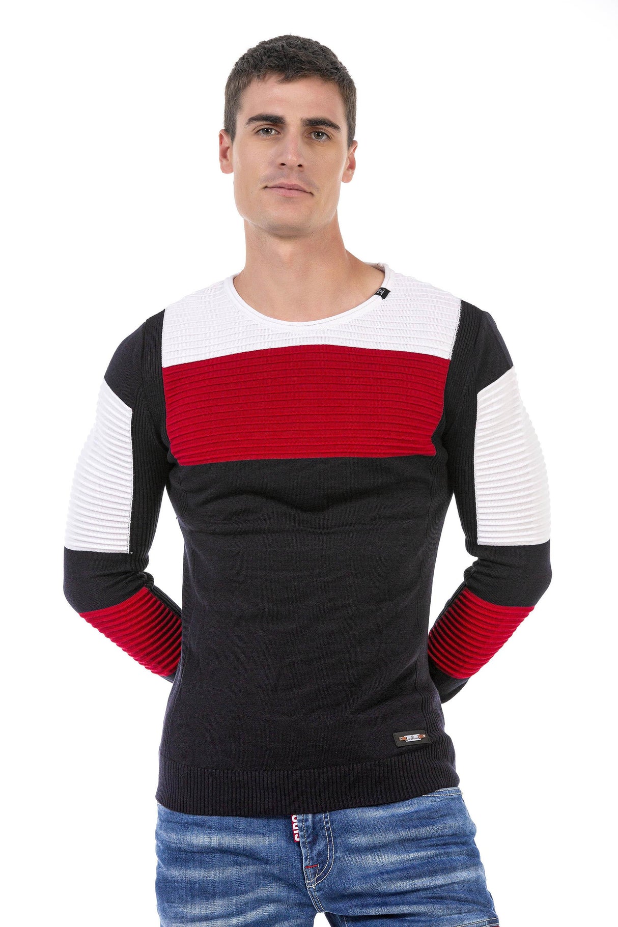 CP247 Dokulu Erkek Kazak