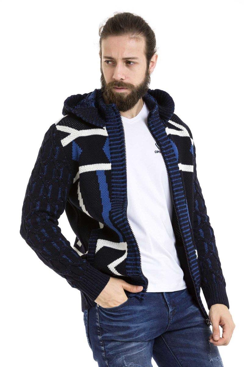 CP256 Kapşonlu Fermuarlı Kışlık Kalın Sarı Hırka