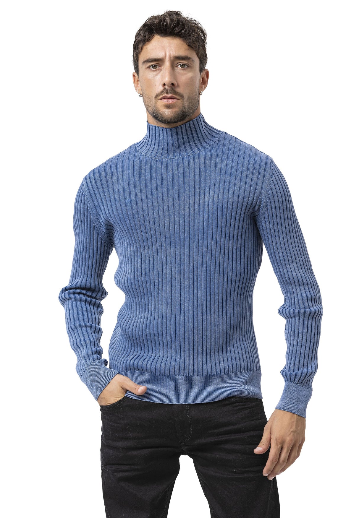 CP288 Erkek Balıkçı Yaka Kazak