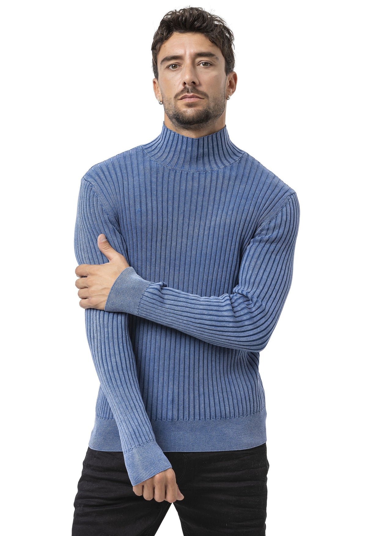 CP288 Erkek Balıkçı Yaka Kazak