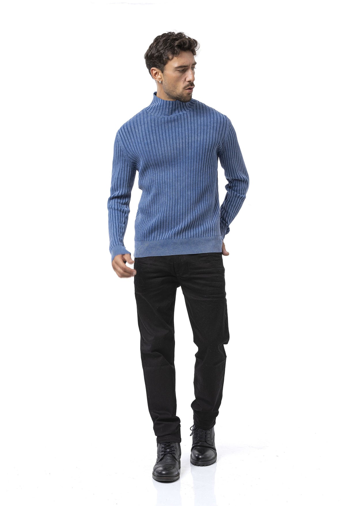 CP288 Erkek Balıkçı Yaka Kazak