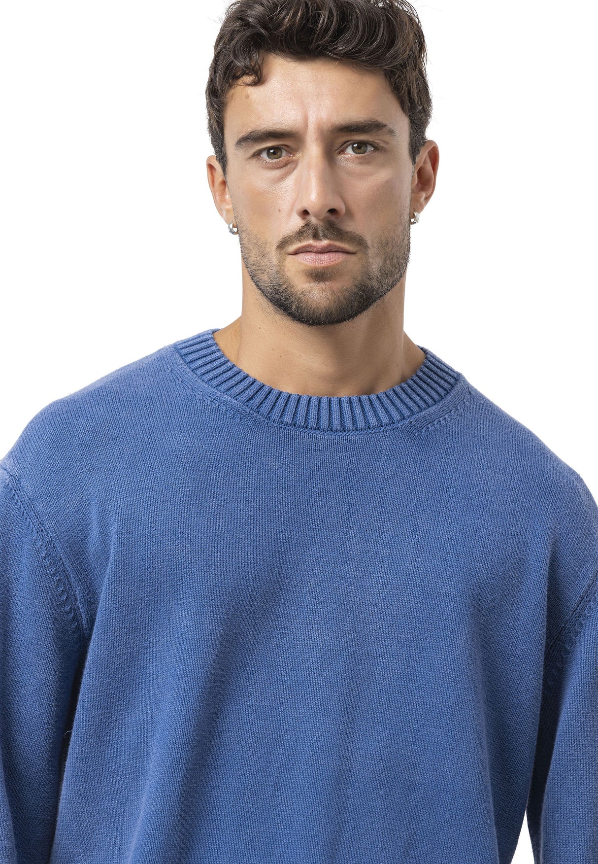 CP289 Erkek yuvarlak yakalı pamuklu örme kazak