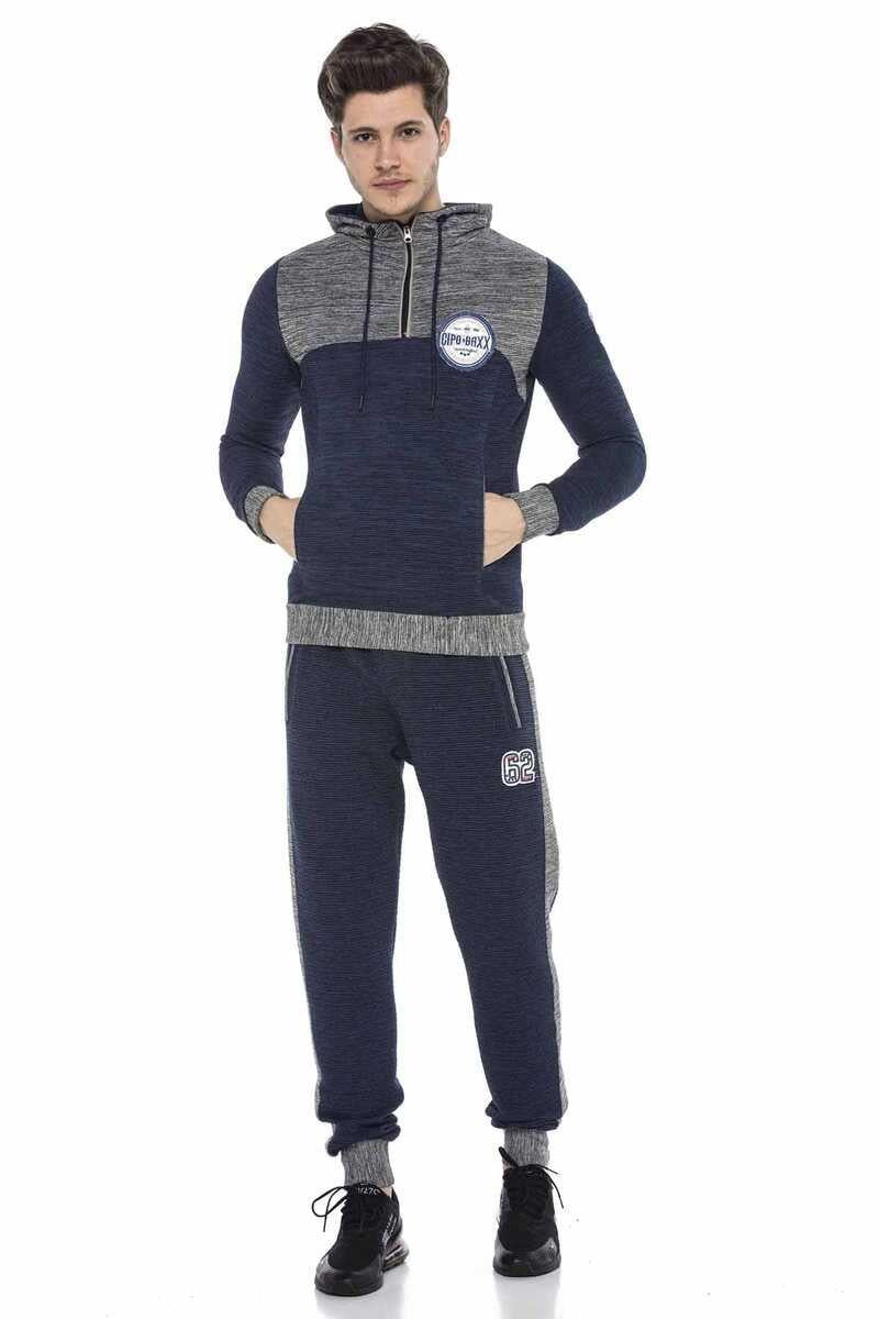 CR120 Şeritli Lastikli Cepli Alt Eşofman