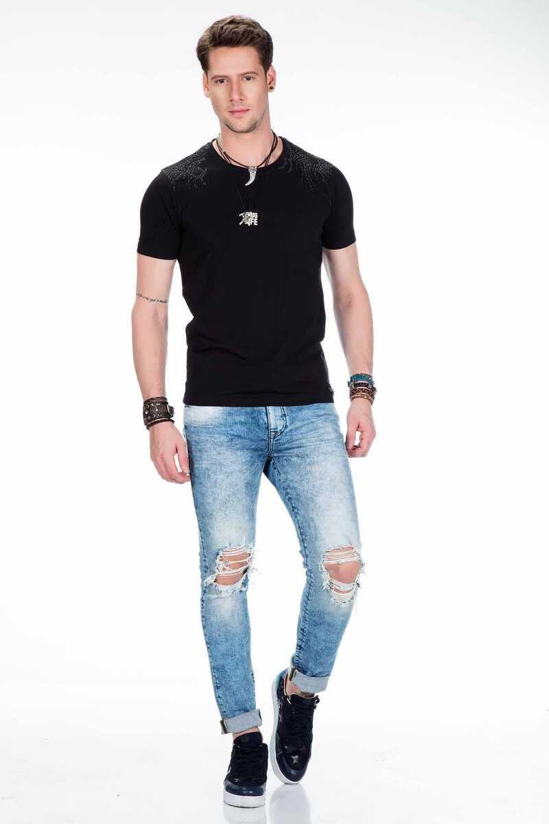 CT376 Yakuza Ejderha İşlemeli Erkek Tişört