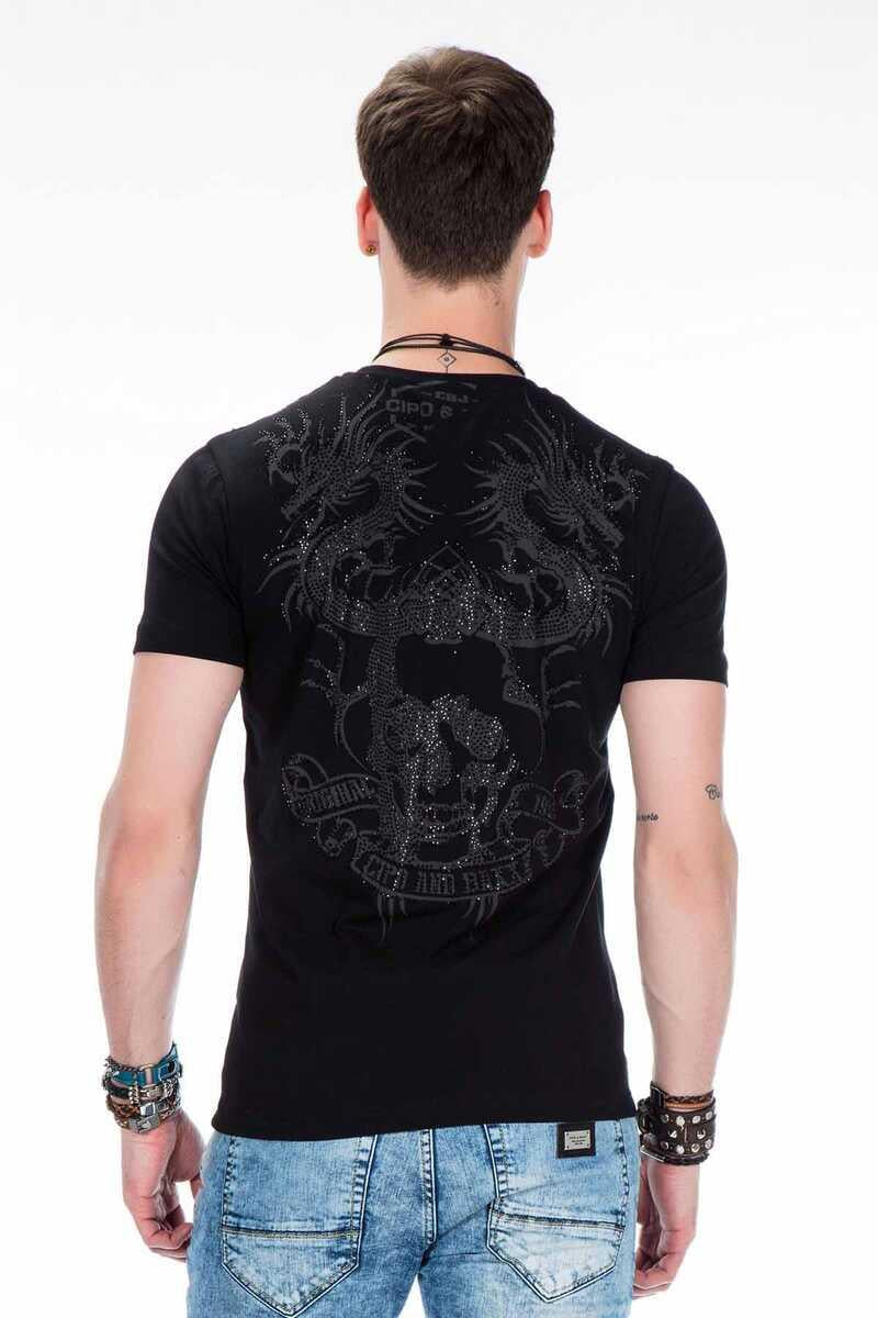 CT376 Yakuza Ejderha İşlemeli Erkek Tişört