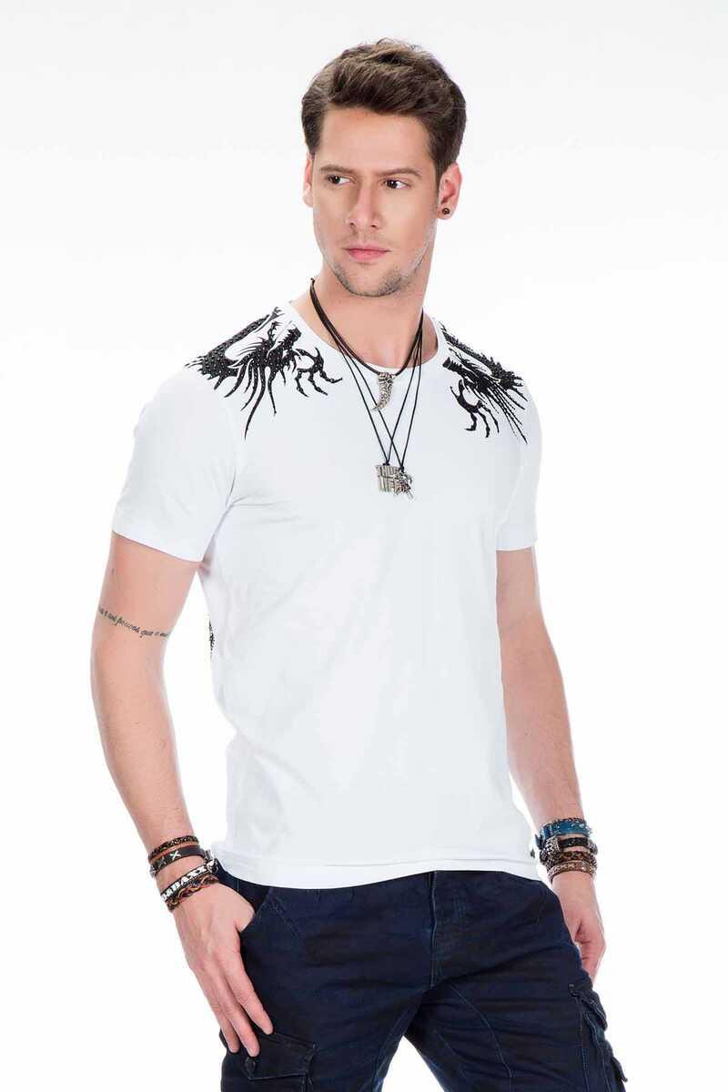 CT376 Yakuza Ejderha İşlemeli Erkek Tişört
