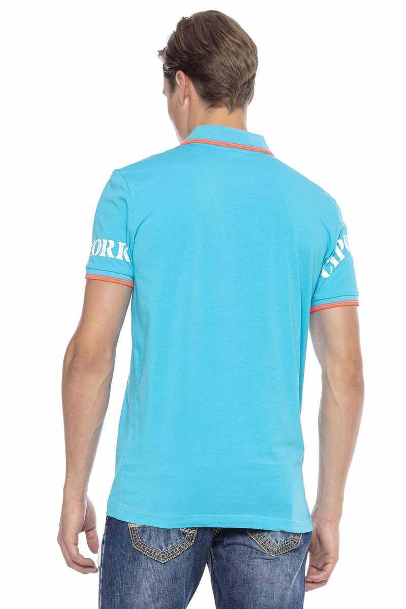 CT603 Baskılı Slim Erkek Polo Yaka Tişört