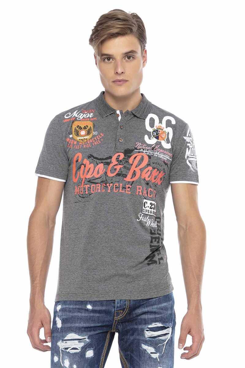 CT604 Armalı Slim Erkek Polo Yaka Tişört