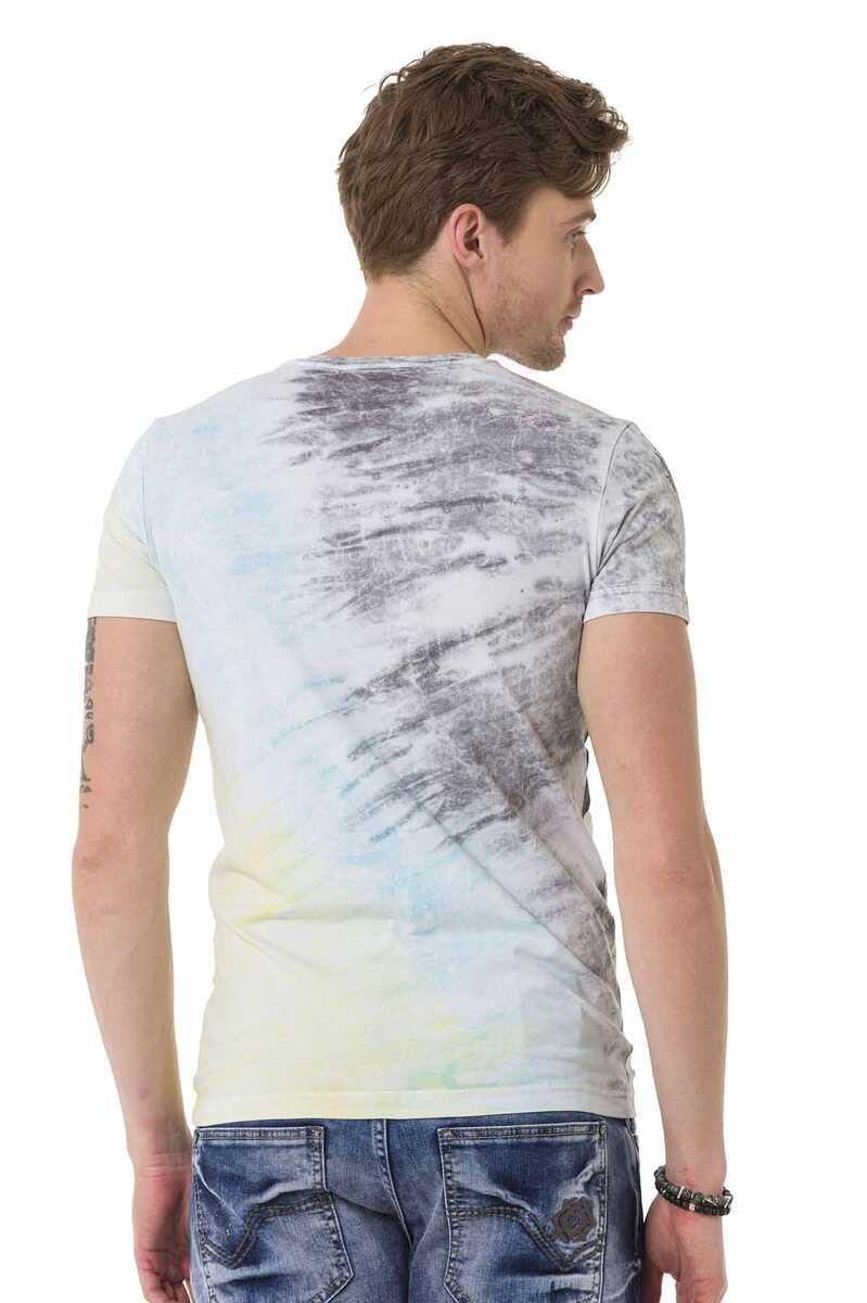 CT684 Kartal Desenli Kuru Kafa Renkli Tişört