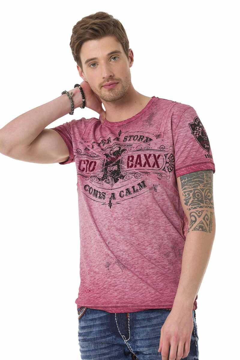 CT703 Ön ve Arkada Baskılı Tişört