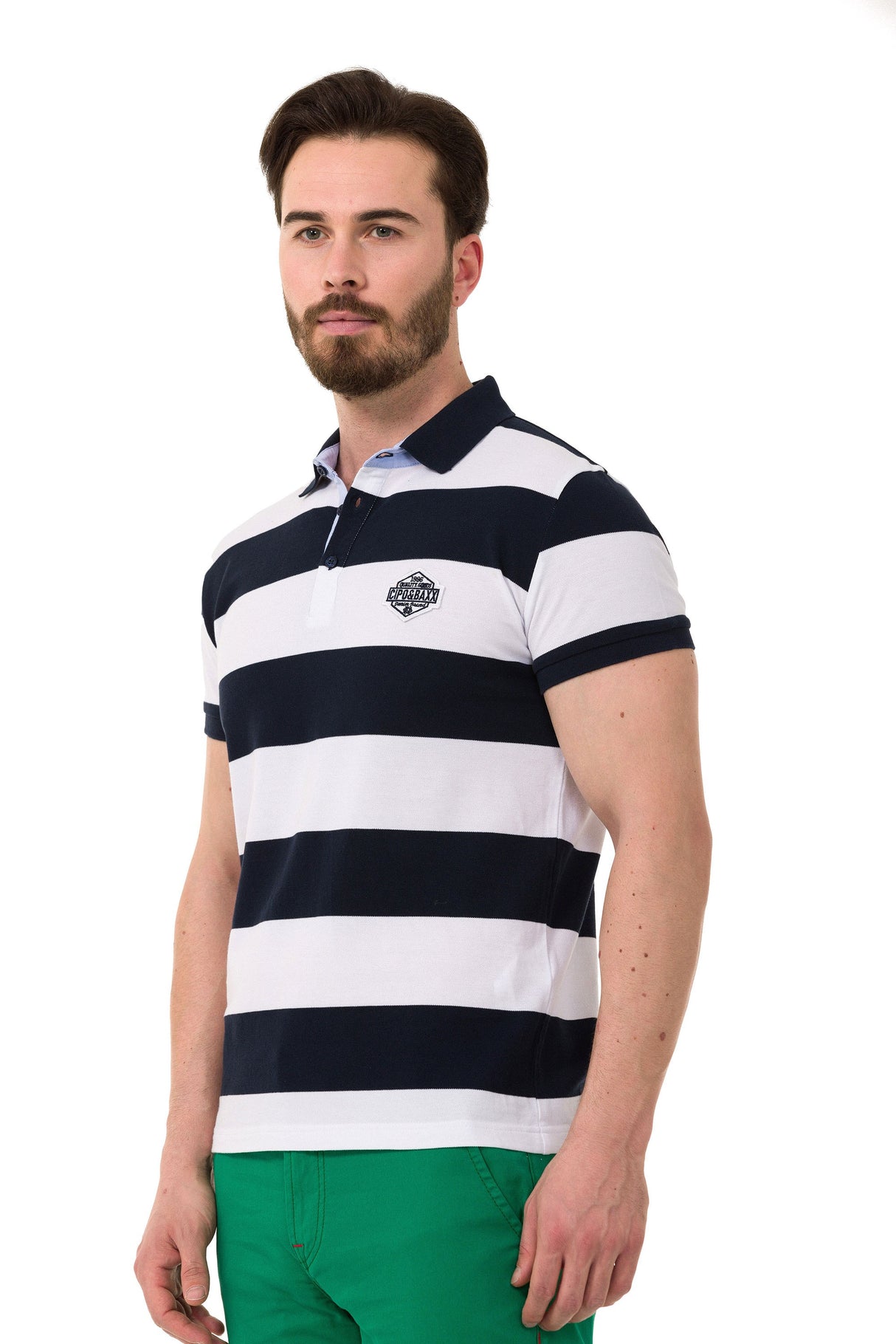CT741–Men’s Smart-Fit Polo Collar T-Shirt