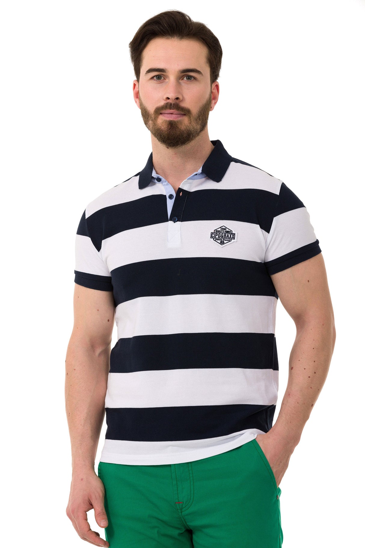 CT741–Men’s Smart-Fit Polo Collar T-Shirt