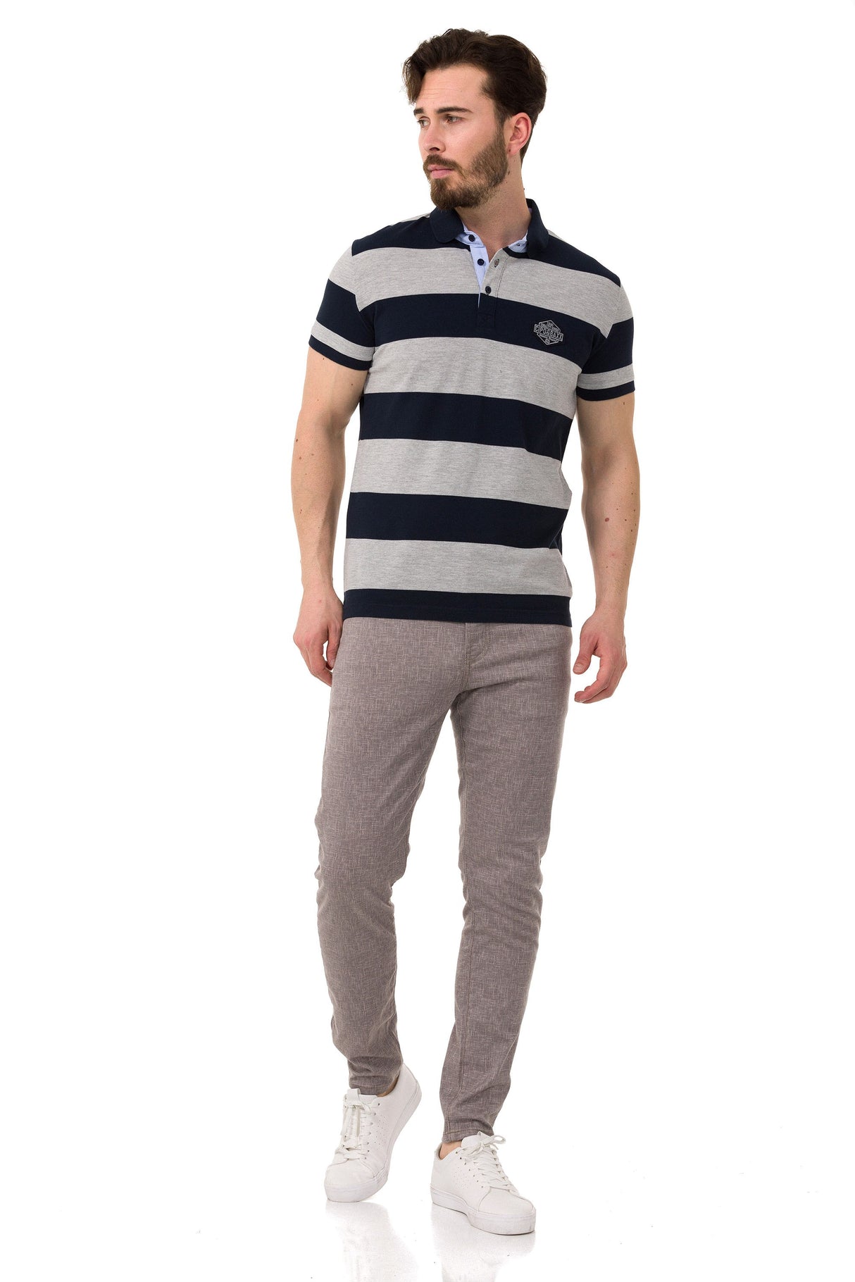 CT741–Men’s Smart-Fit Polo Collar T-Shirt