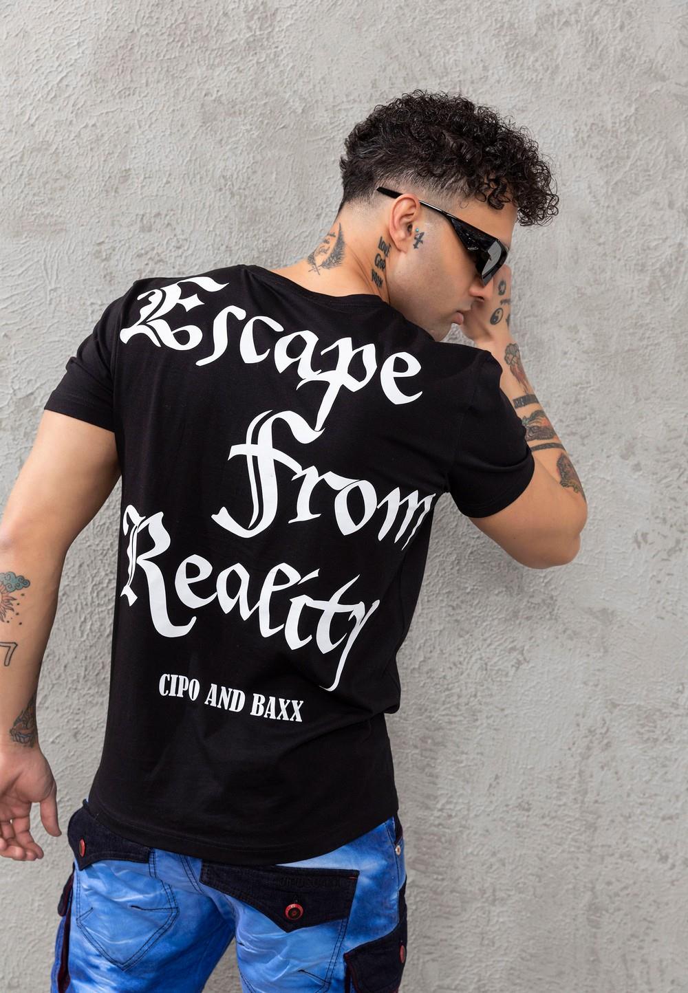 CT788 Men’s Statement Back Print T-Shirt Bold Presence Edition