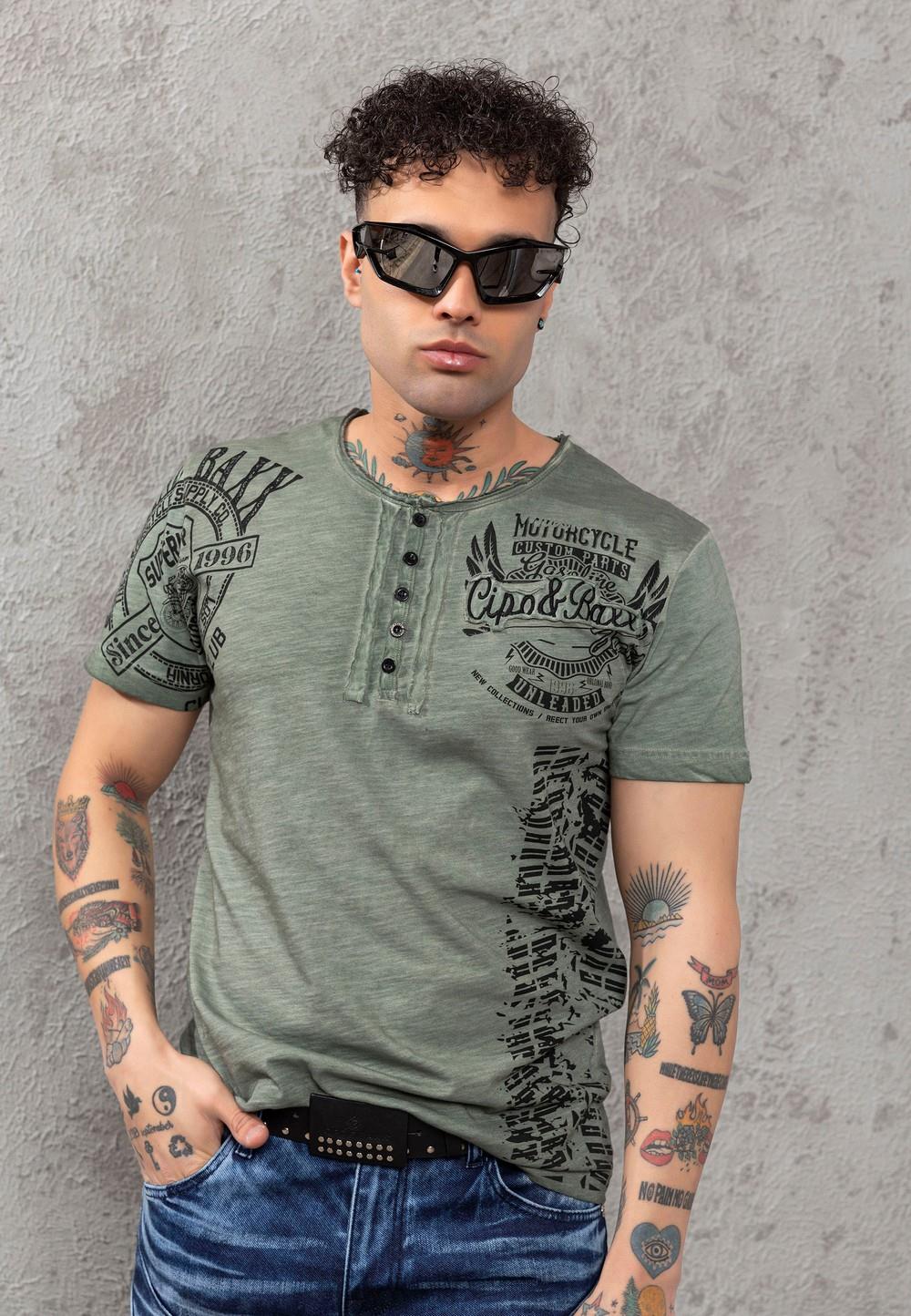 CT789 Men’s Biker Style Crew Neck T-Shirt – Ride the Rebel Line
